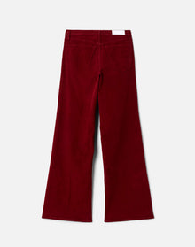 Womens | High Rise Wide Leg | Beet Cord