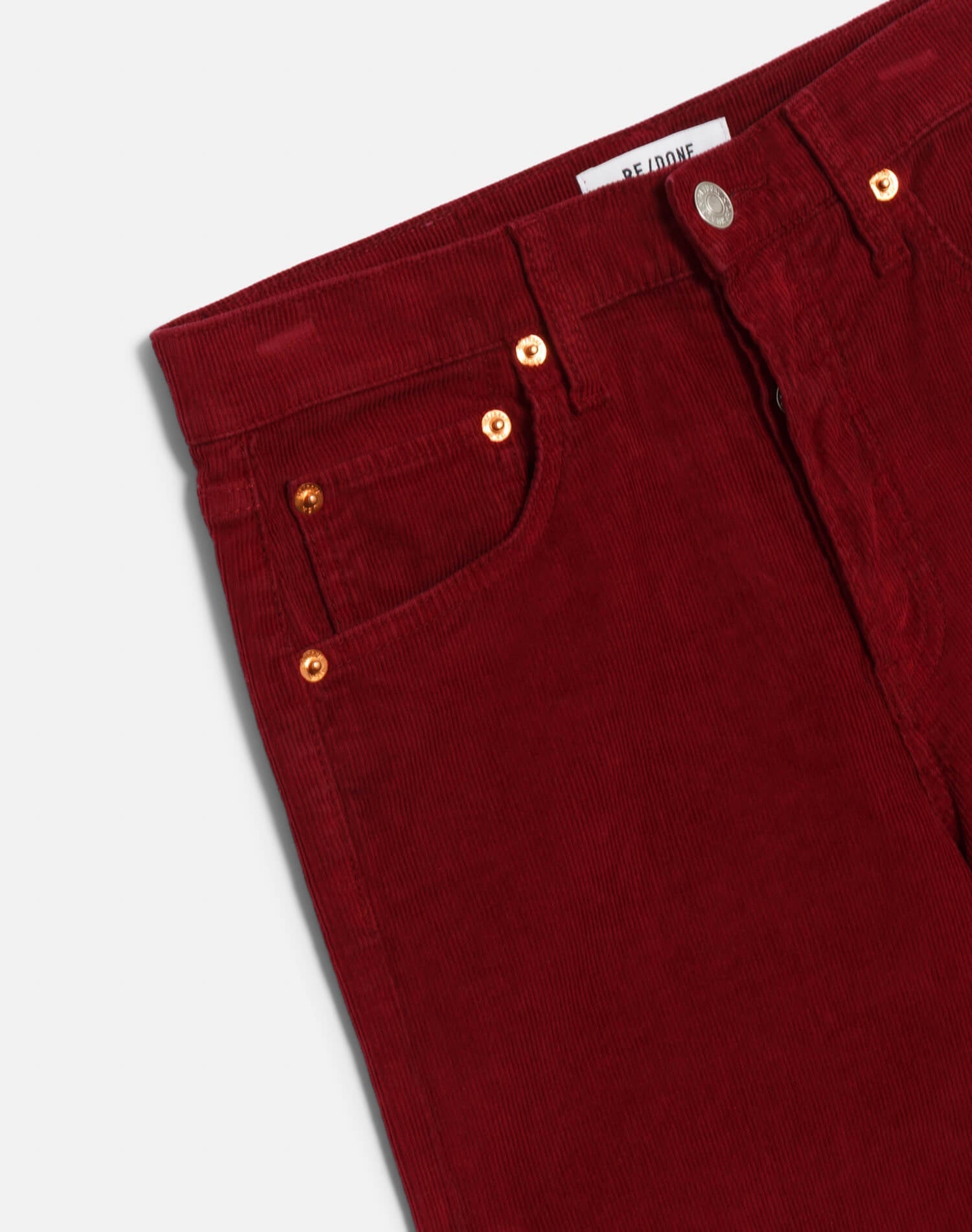 Womens | High Rise Wide Leg | Beet Cord