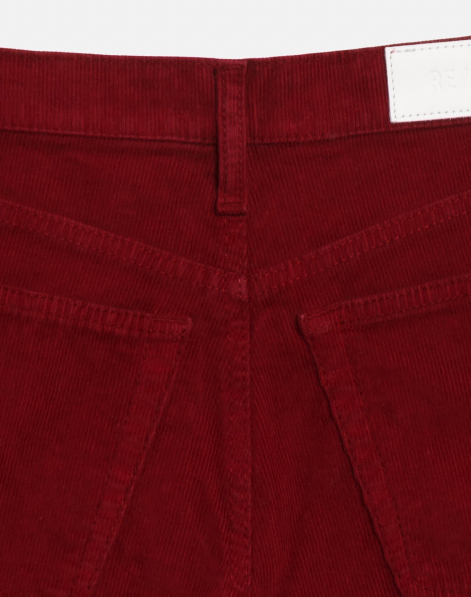Womens | High Rise Wide Leg | Beet Cord
