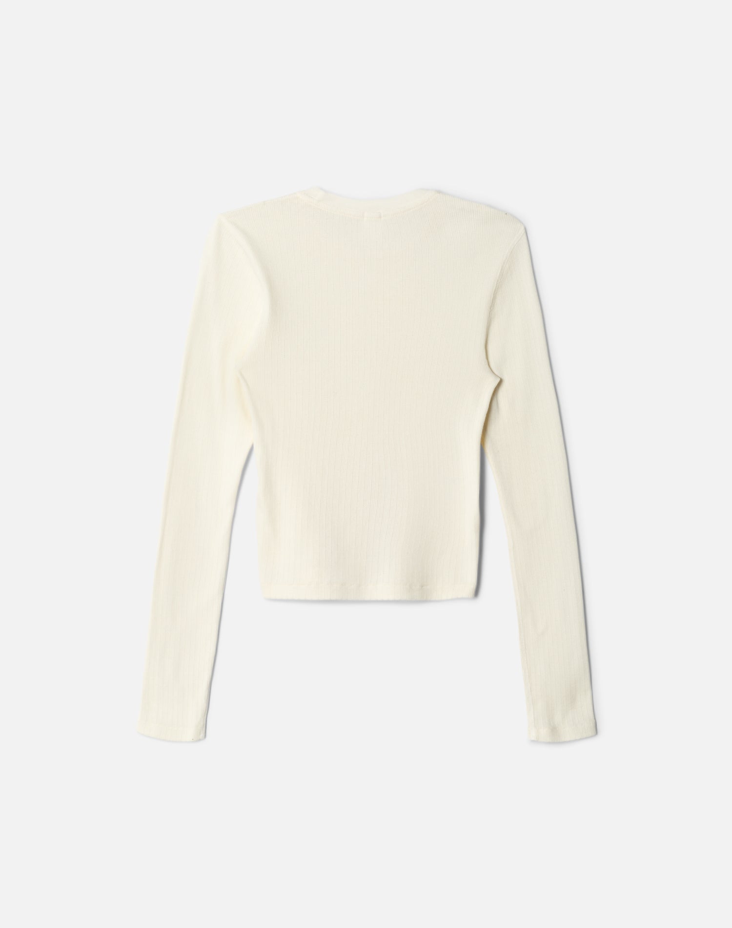 Womens | Hanes 90s Pointelle Baby Long Sleeve | Vintage White
