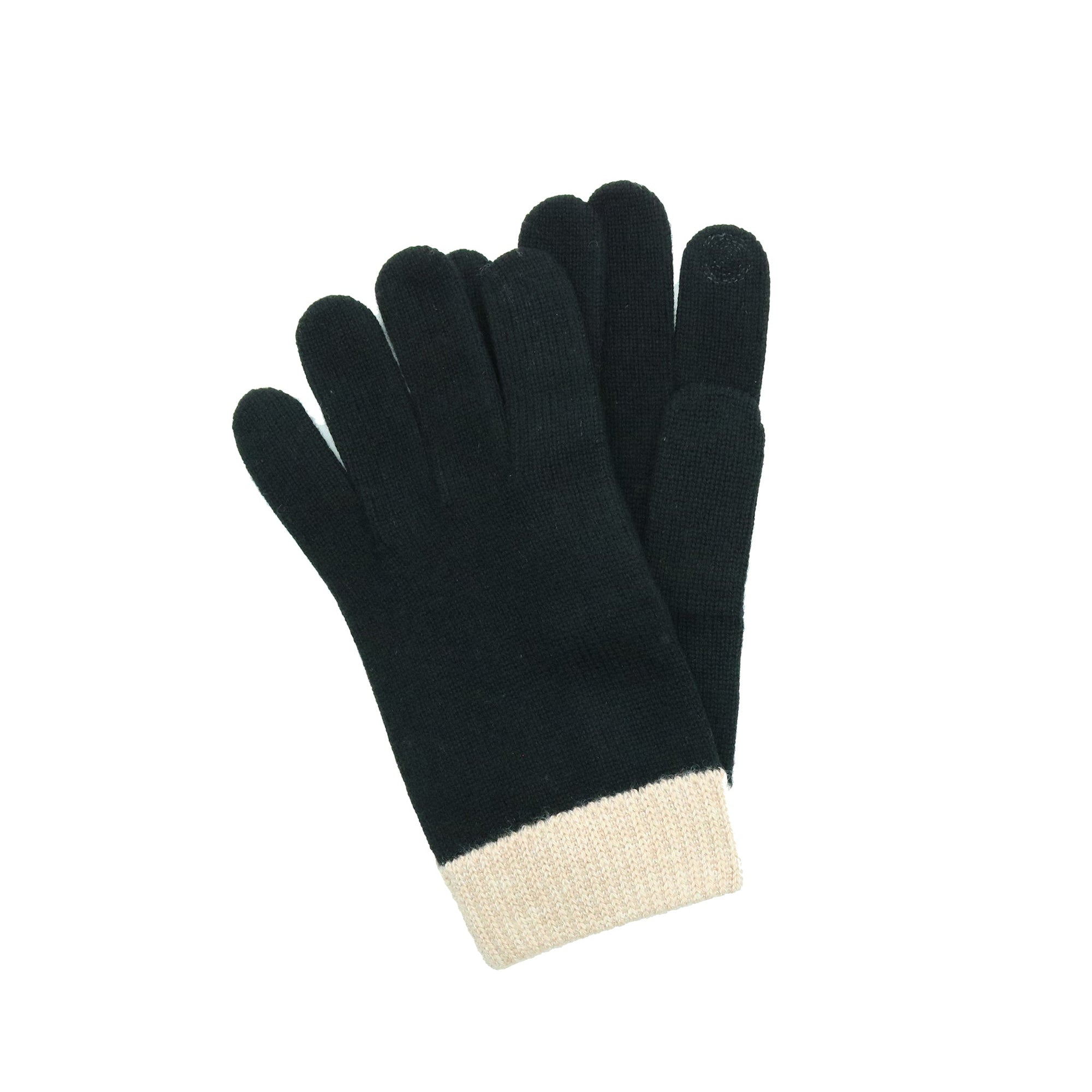 Men's Tech Gloves Color Block | Black