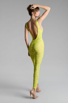 Backless Jumpsuit - Flashback Neon | Yellow