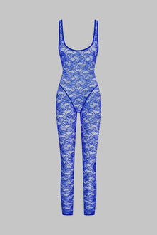 Backless Jumpsuit - Flashback Neon | Blue