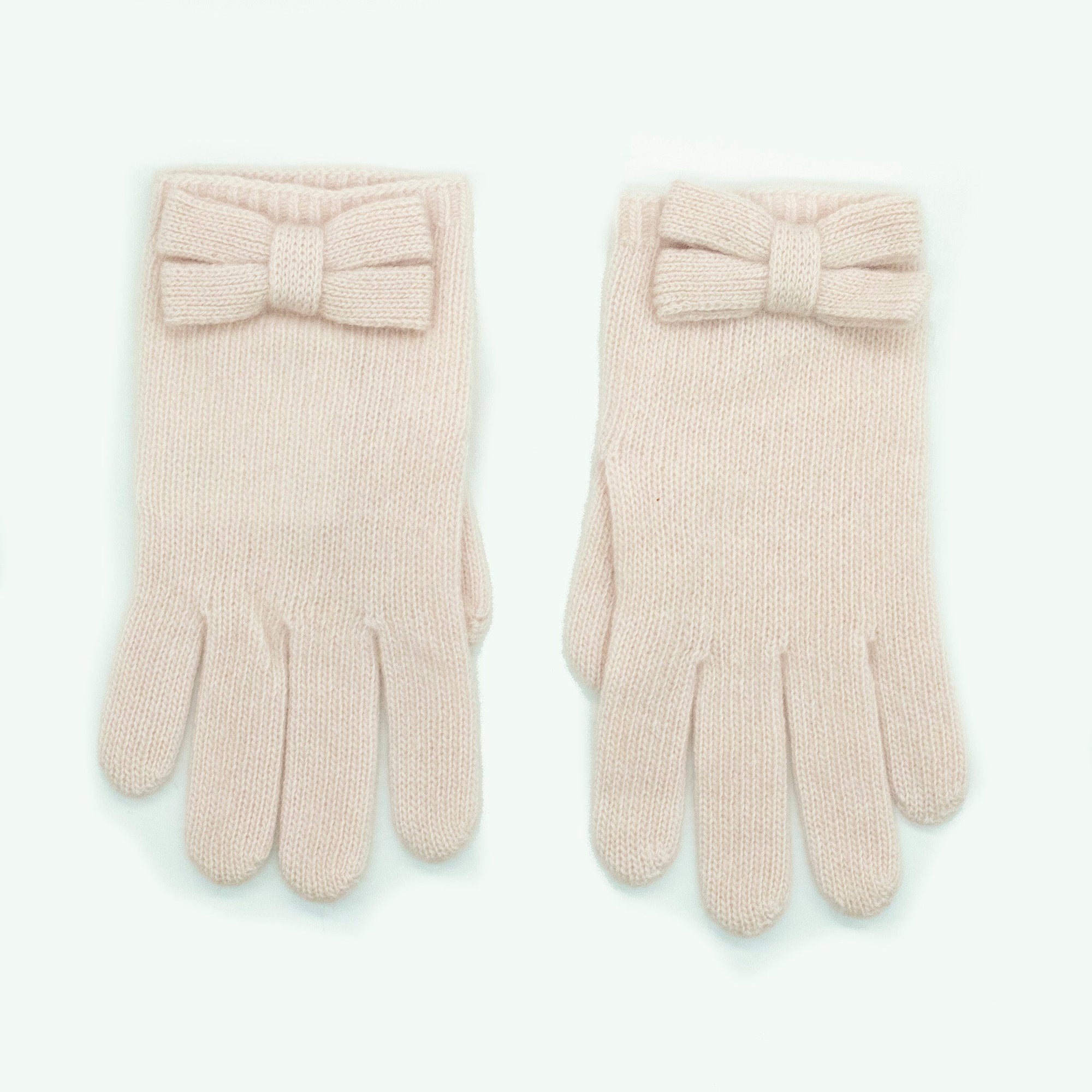 Kids Cashmere Gloves With Bow | Mallow