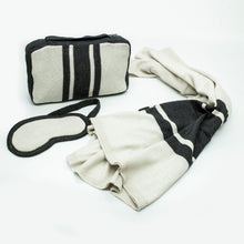 Striped Travel Set | Grey/White