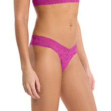 Flora Lace Low Rise Thong | Picking Plums (Pink)