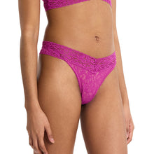 Flora Lace Original Rise Thong | Picking Plums (Pink)