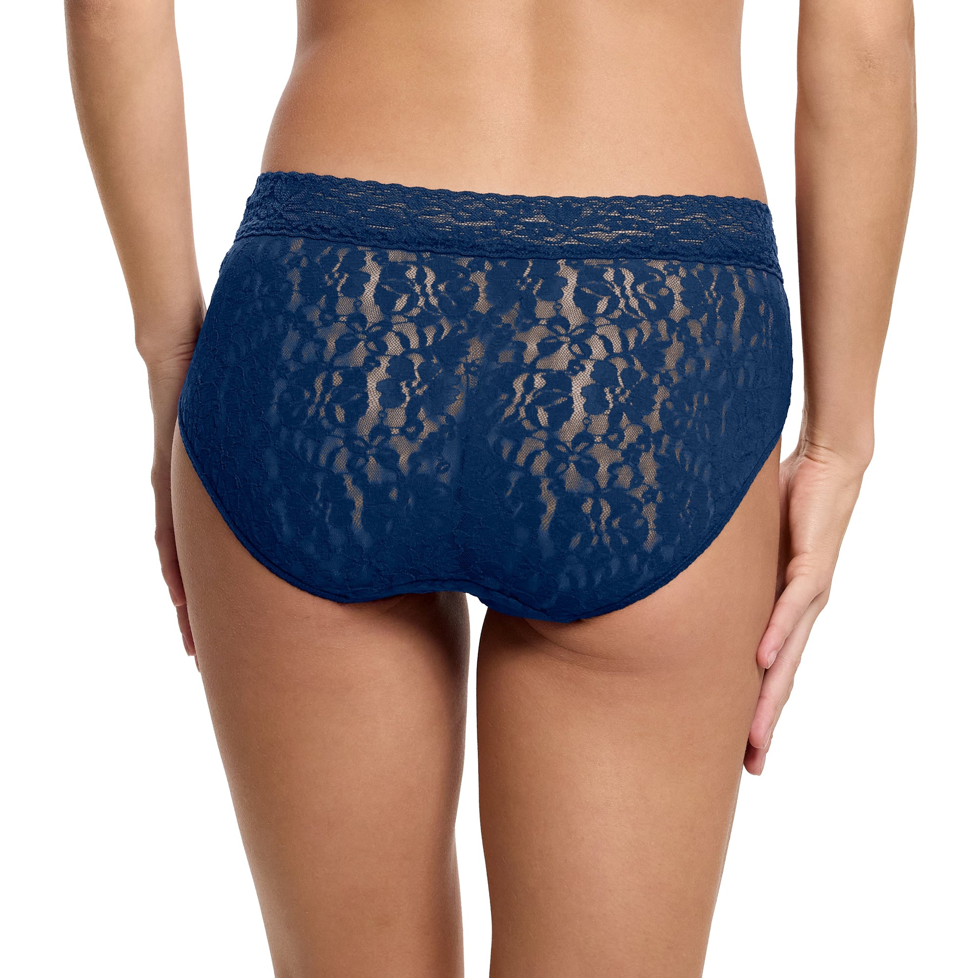 Flora Lace French Brief | Night Owl (Blue)