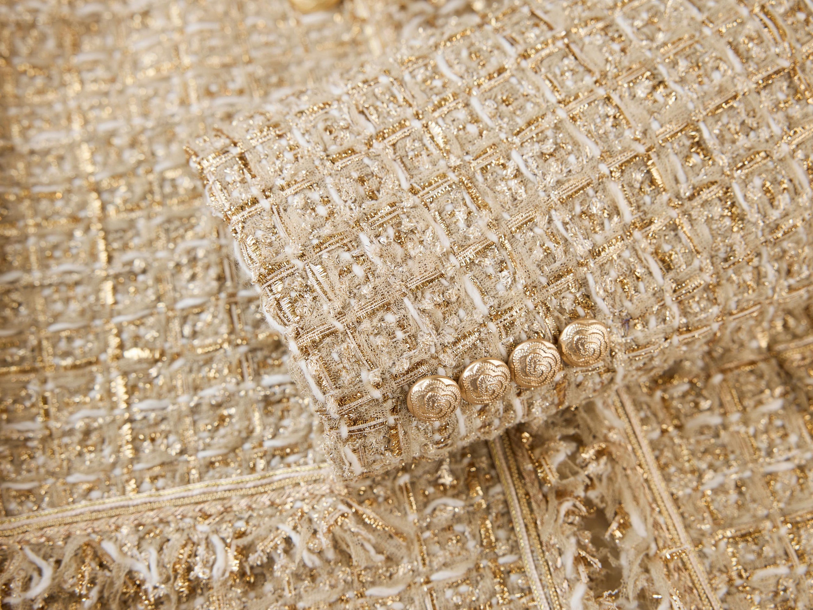 Tweed-Style Jacket | Golden