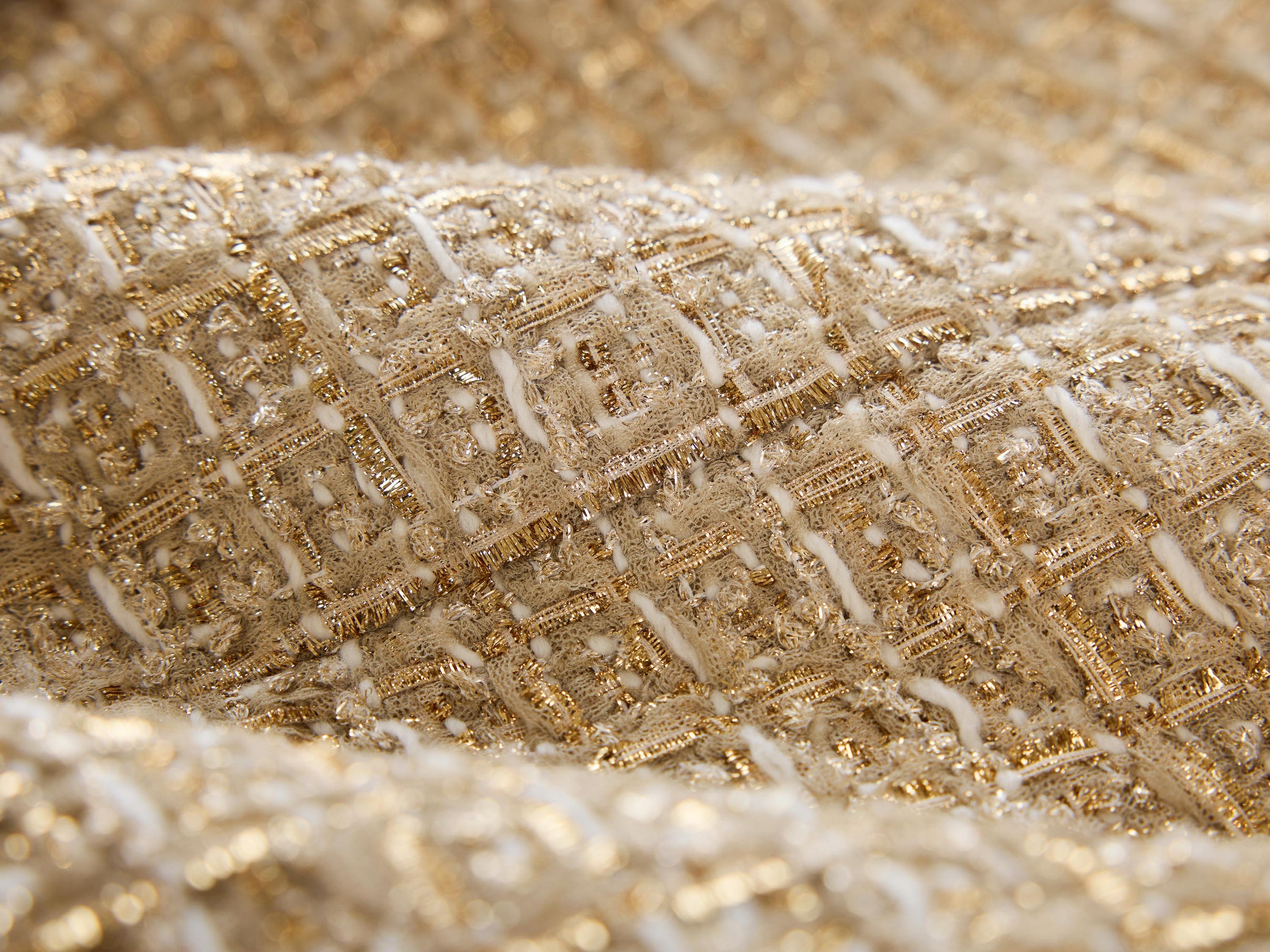 Tweed-Style Jacket | Golden
