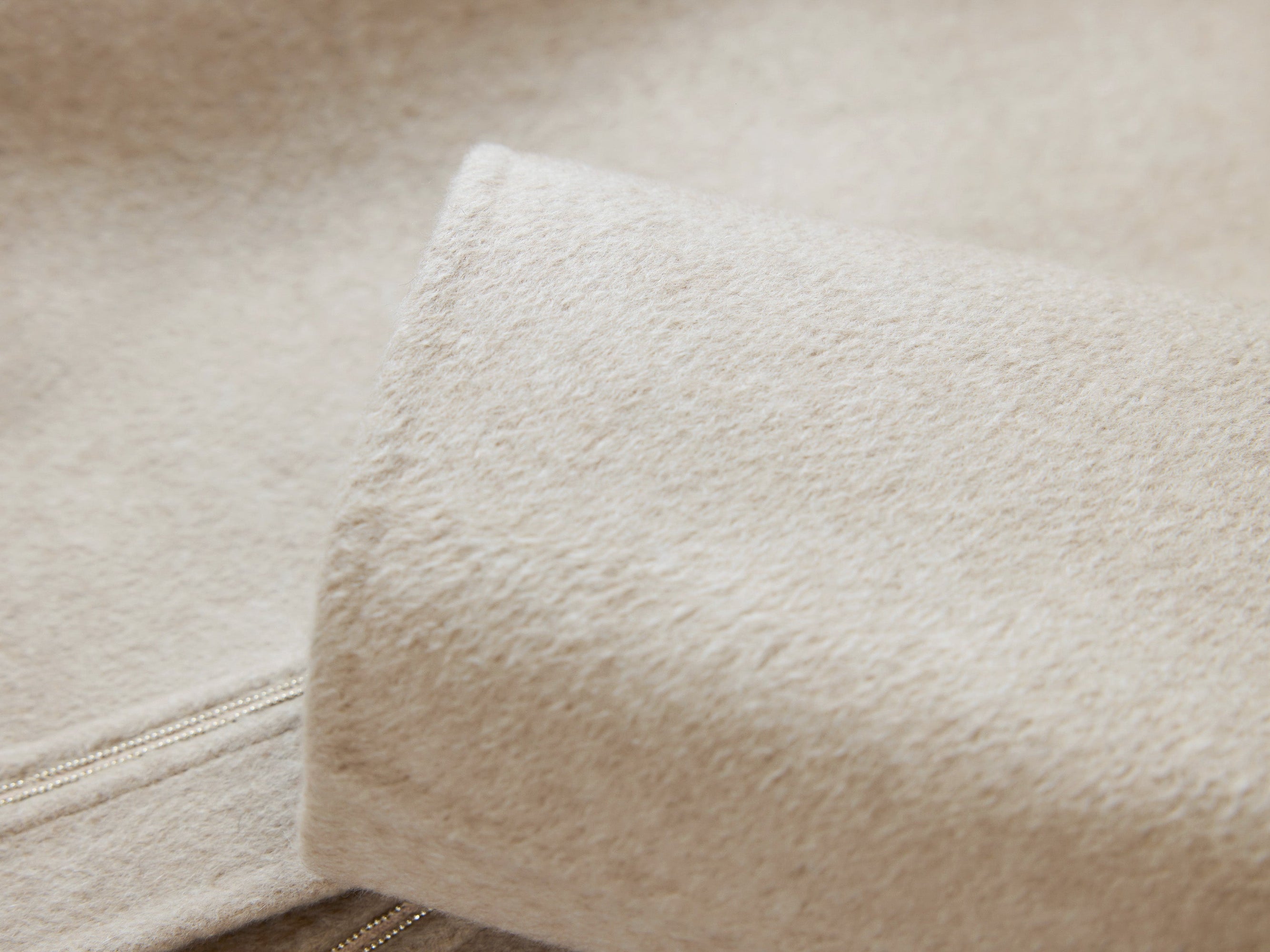Lapel Collar Cashmere Coat | Camel