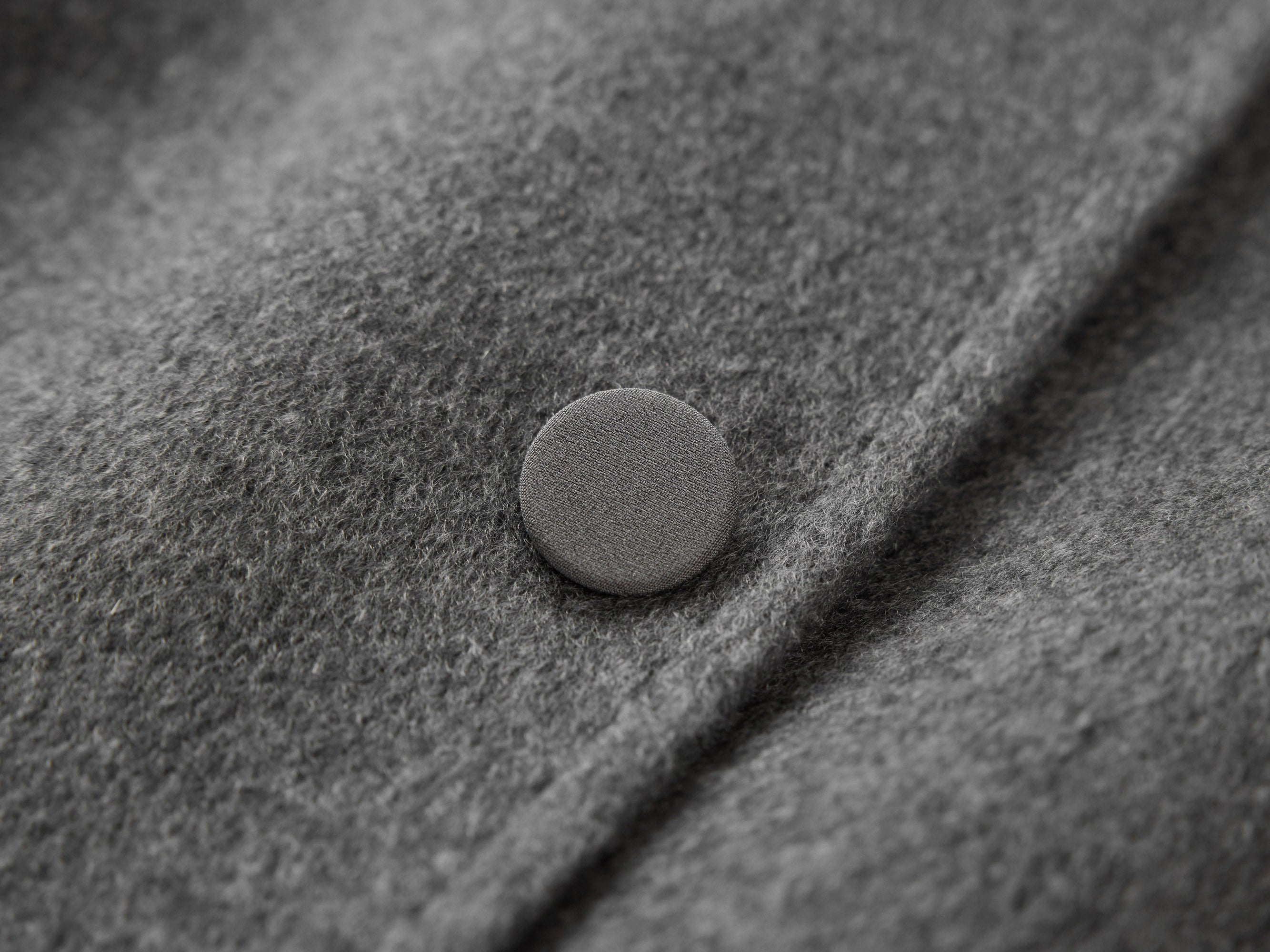 Belted Long Coat with Faux-Fur Collar | Grey