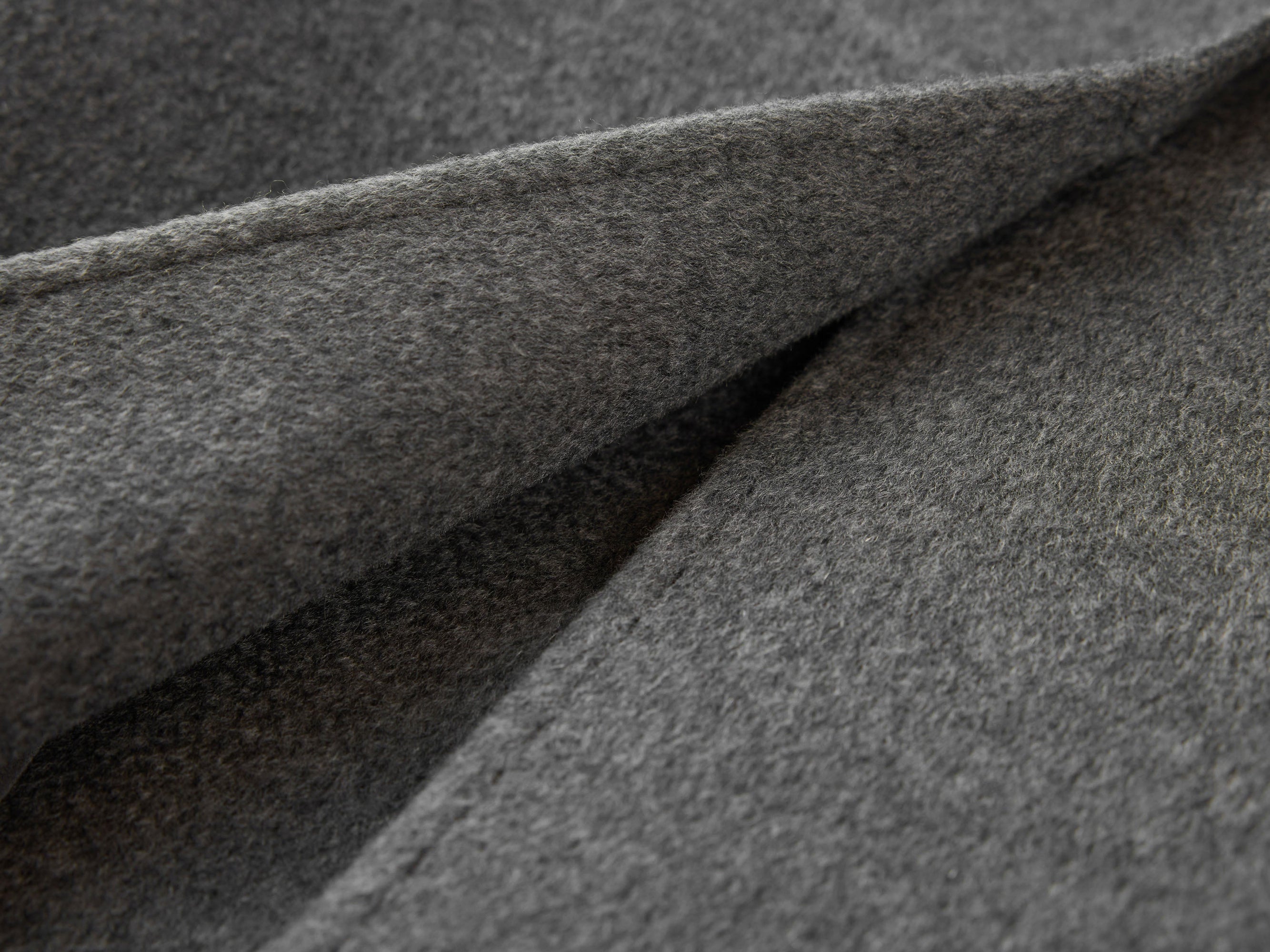 Belted Long Coat with Faux-Fur Collar | Grey