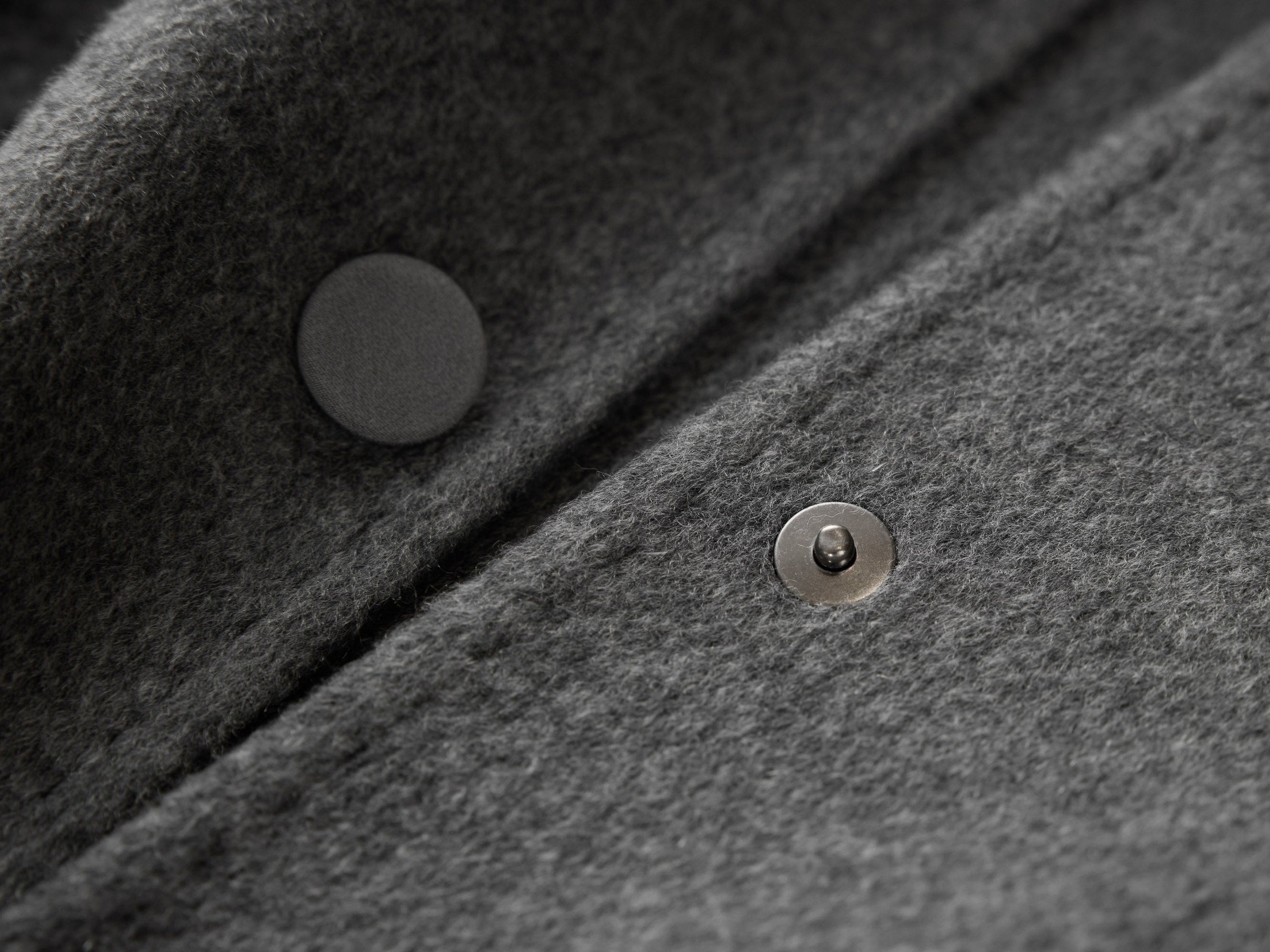 Belted Long Coat with Faux-Fur Collar | Grey