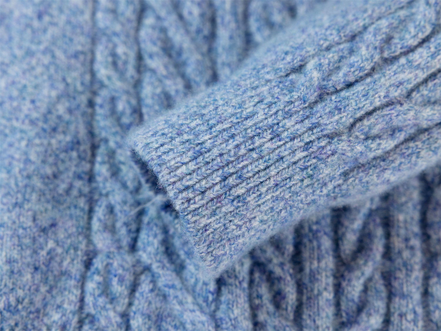Cable Knit Pullover | Blue