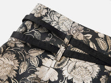Tie Belt Skirt | Black Floral