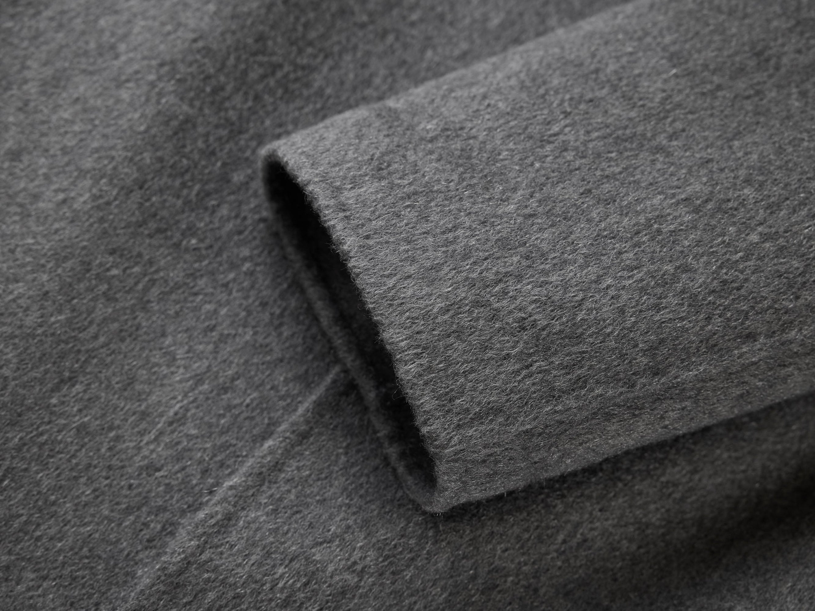 Chinese Style Cashmere Coat | Grey