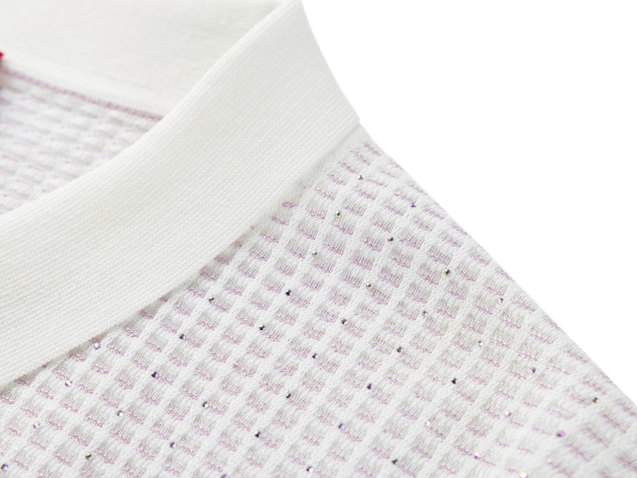 Mulberry Silk Short-Sleeve Knit Top | White