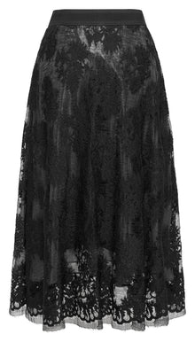 Elegant High-Waist Skirt | Black