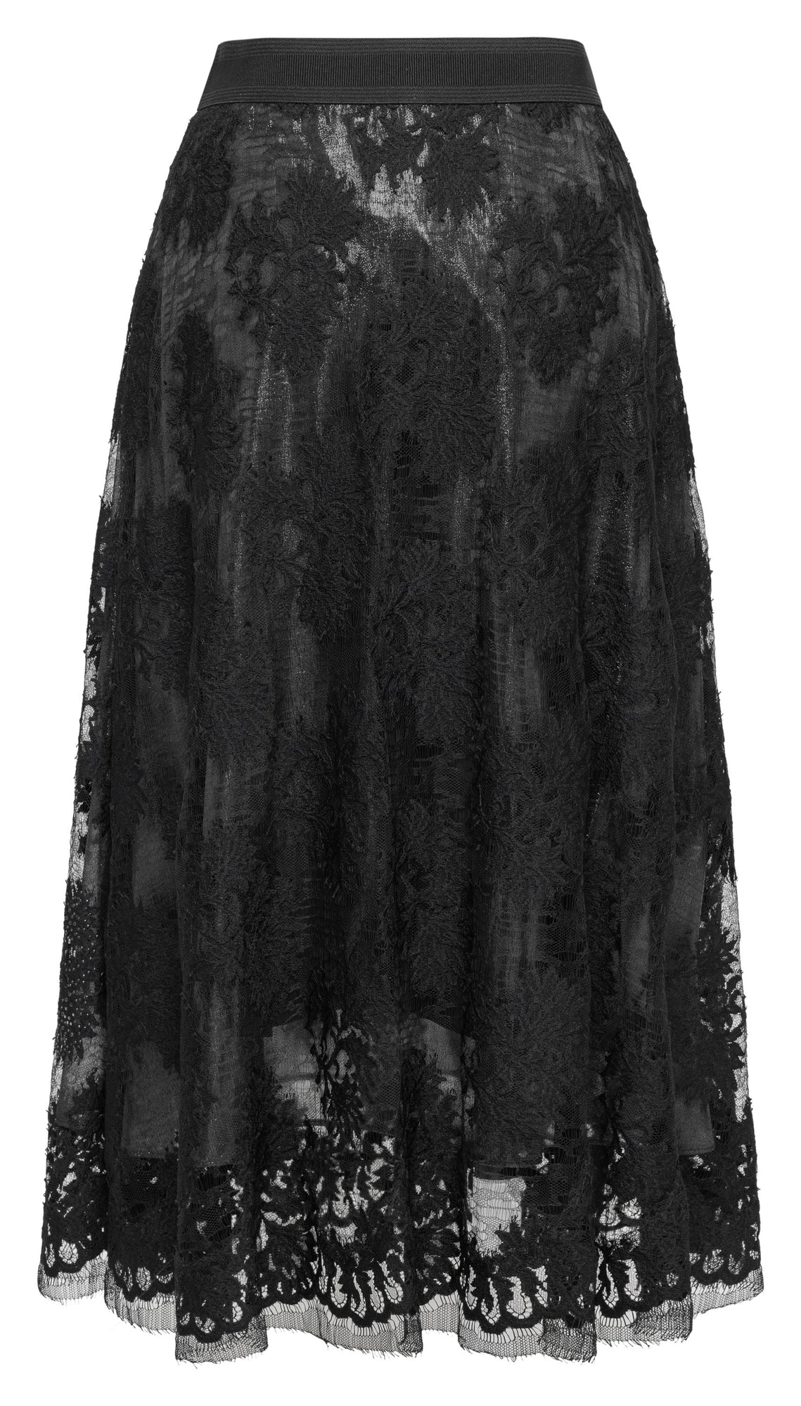 Elegant High-Waist Skirt | Black