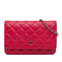 Chanel | Pre-Owned Classic Lambskin Wallet on Chain | Pink/Dark Pink