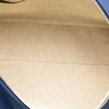 Hermes | Pre-Owned Large Canvas Bride A Brac Case | Blue/Dark Blue