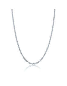 5 Carat Diamond Tennis Necklace | 14K White Gold