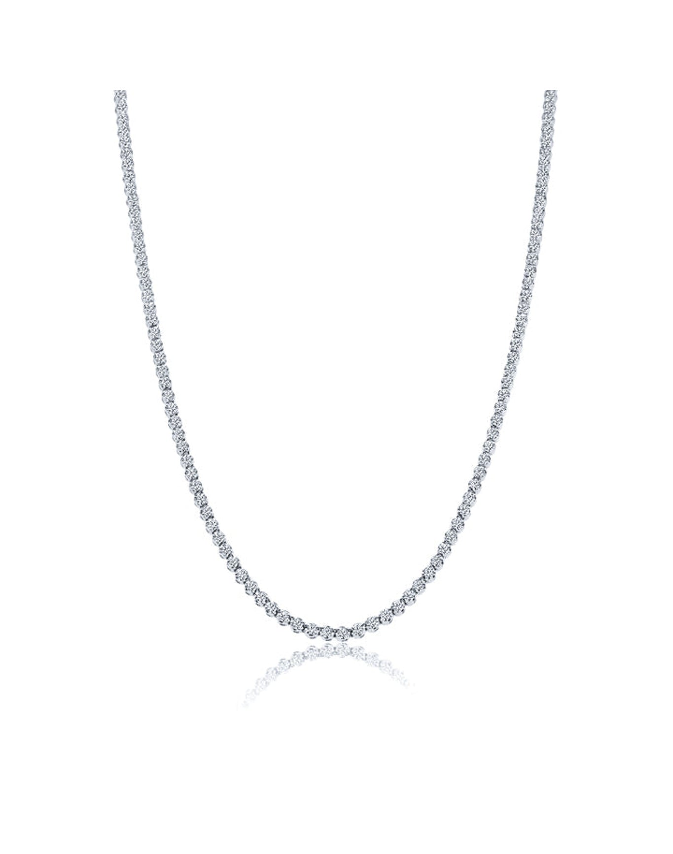 5 Carat Diamond Tennis Necklace | 14K White Gold