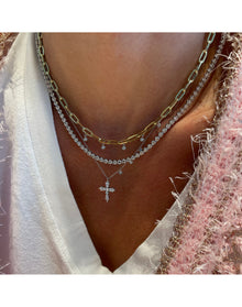 5 Carat Diamond Tennis Necklace | 14K White Gold