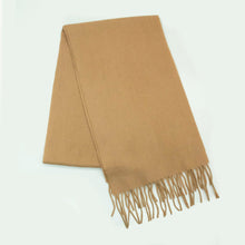 Cashmere Scarf With Fringes | Camel