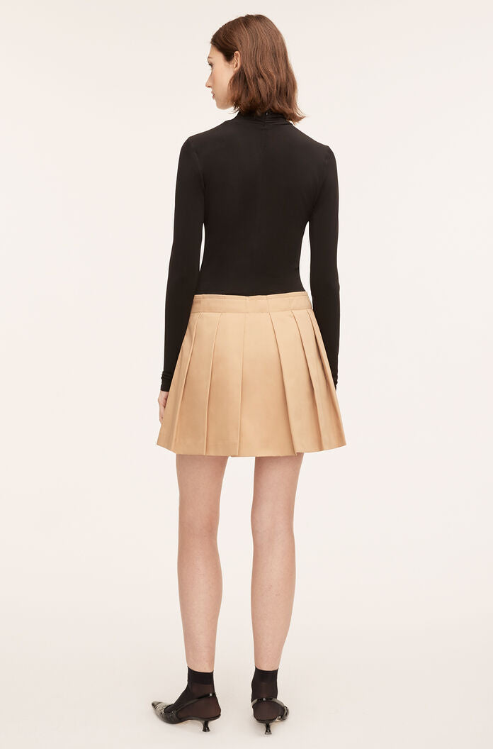 Military Cotton Mini Skirt | Khaki