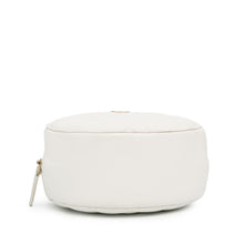 Chanel | Pre-Owned Quilted Lambskin Pearl Crush Round Clutch with Chain | White