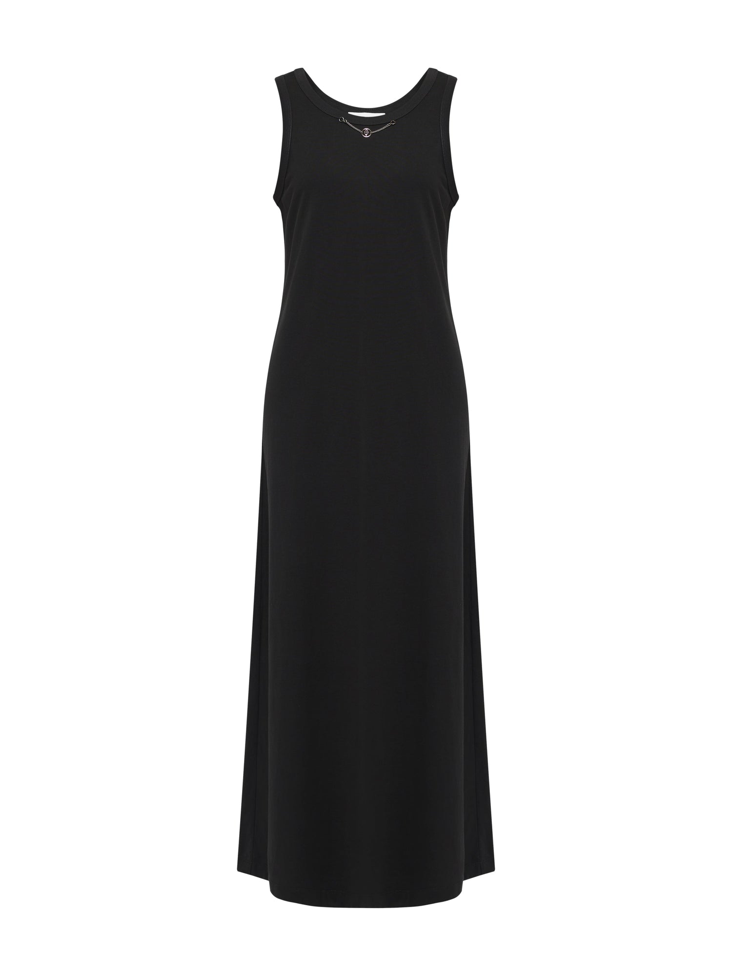 Cotton Sleeveless Dress | Black