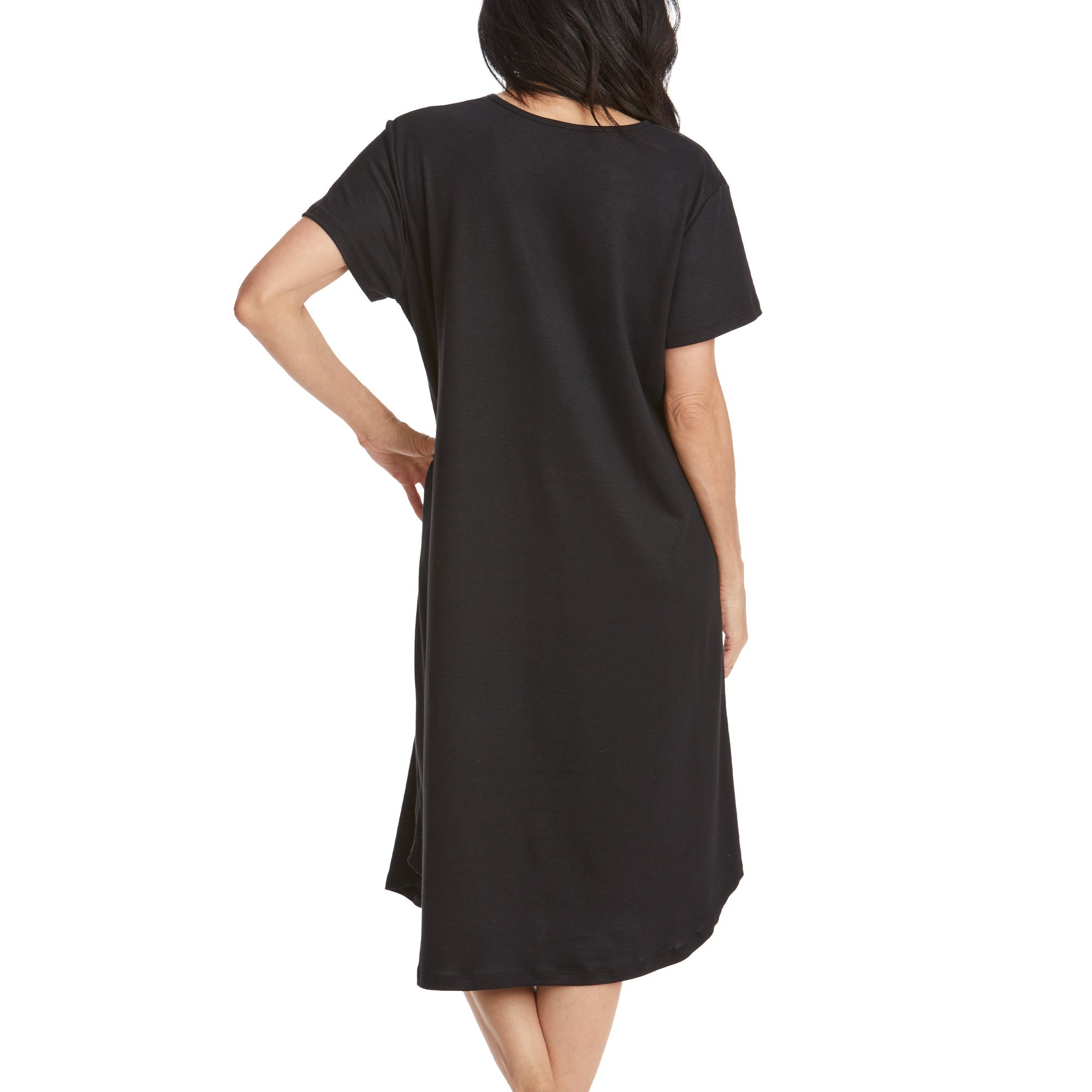 Cotton Nightshirt | Black