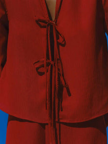 Parma Blouse | Fire Red