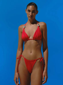 Gaia Bikini Top | Fire Red