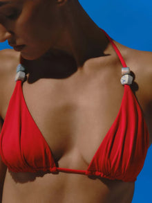 Gaia Bikini Top | Fire Red