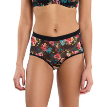 Mesh Boyshort | Botanic Romantic (Black)
