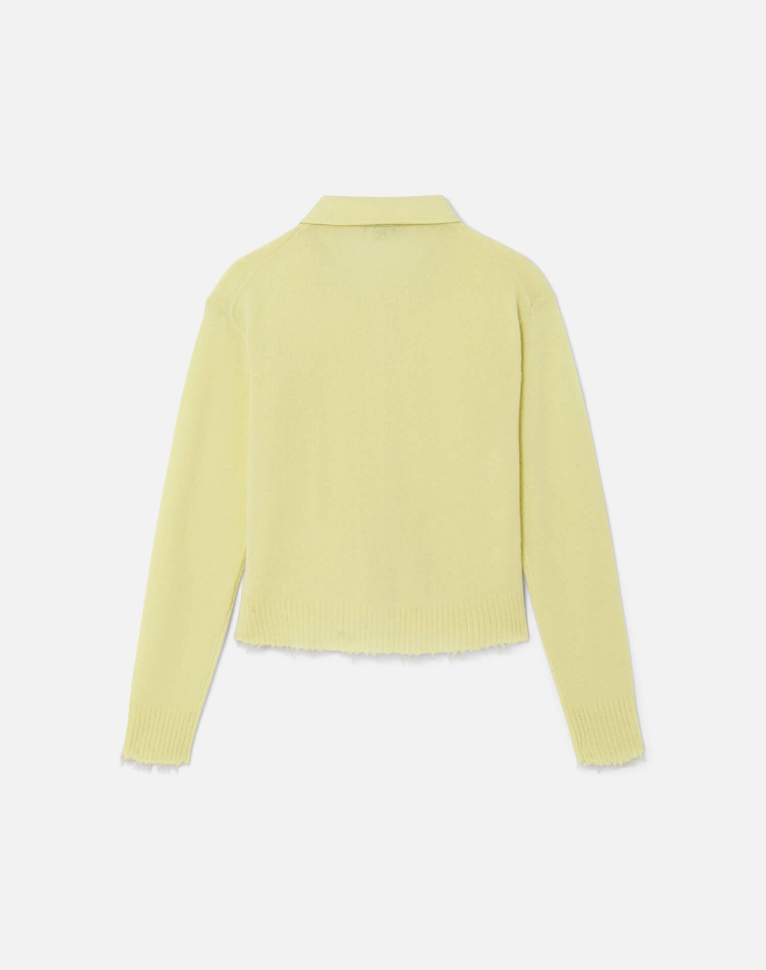 Womens | The Loose Polo Cardigan | Limeade