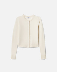 Womens | Cashmere Crewneck Cardigan | Ivory