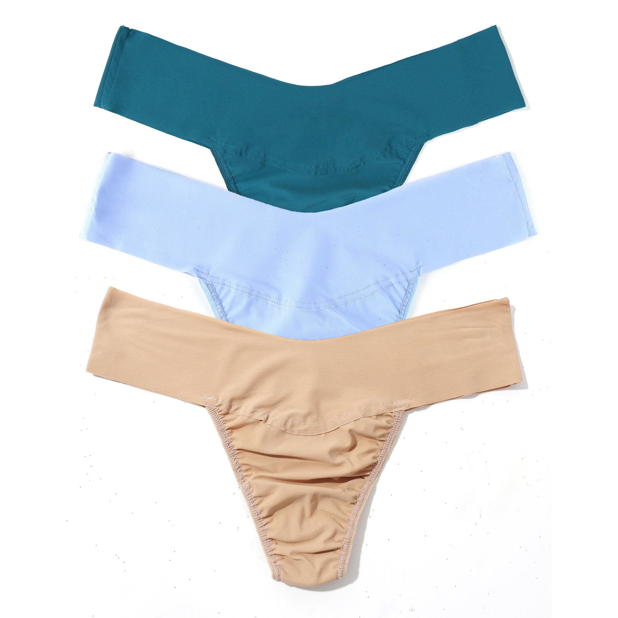 3-Pack Breathesoft Natural Rise Thong | Taupe, Earth Dance, Fresh Air