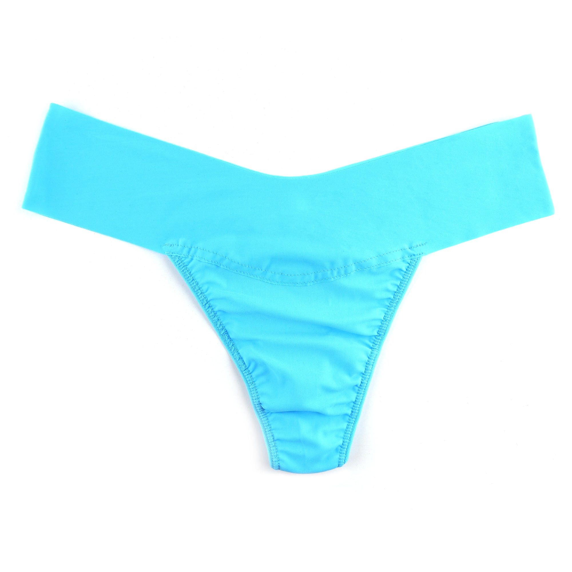 Breathesoft Natural Rise Thong | Pacific Blue