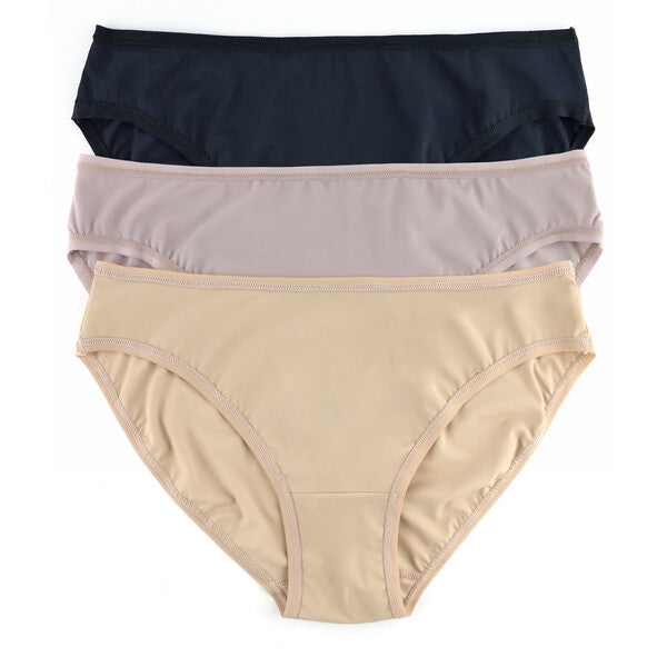 3-Pack BreatheSoft Bikini | Black | Taupe | Evening Grey