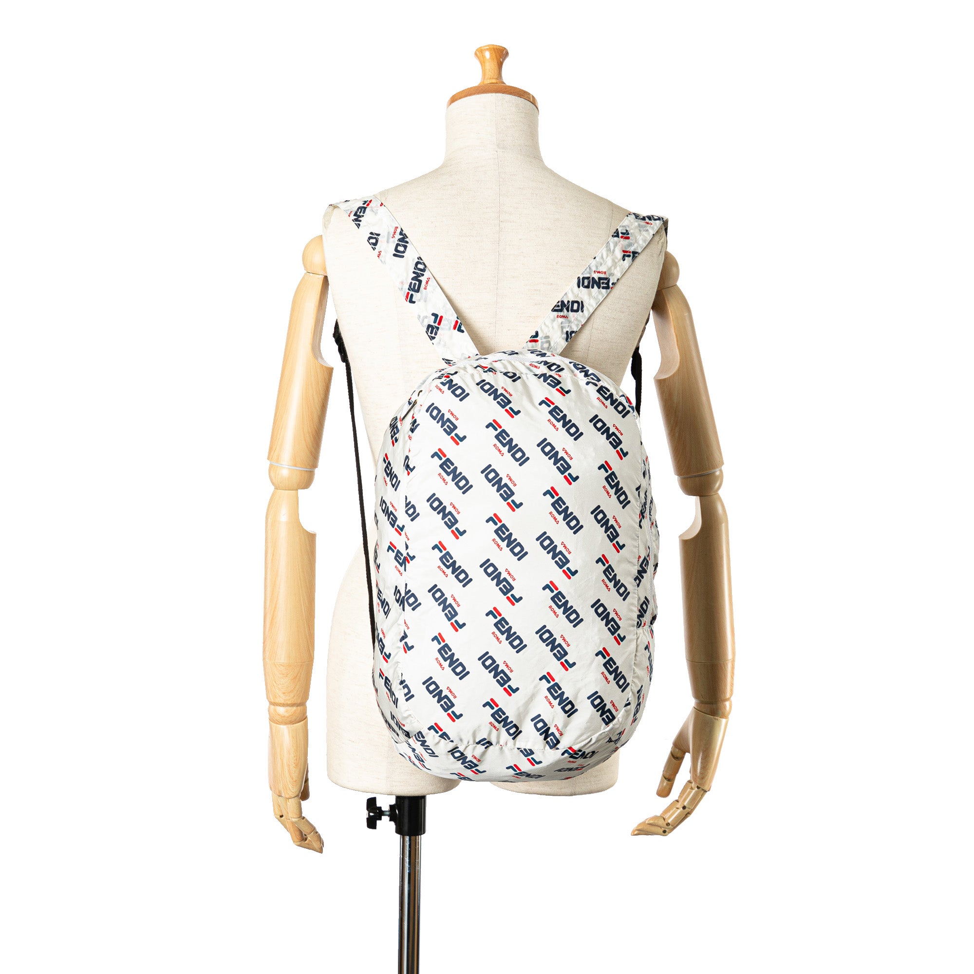 Fendi | Pre-Owned x Fila Mania Packable Backpack - I | White