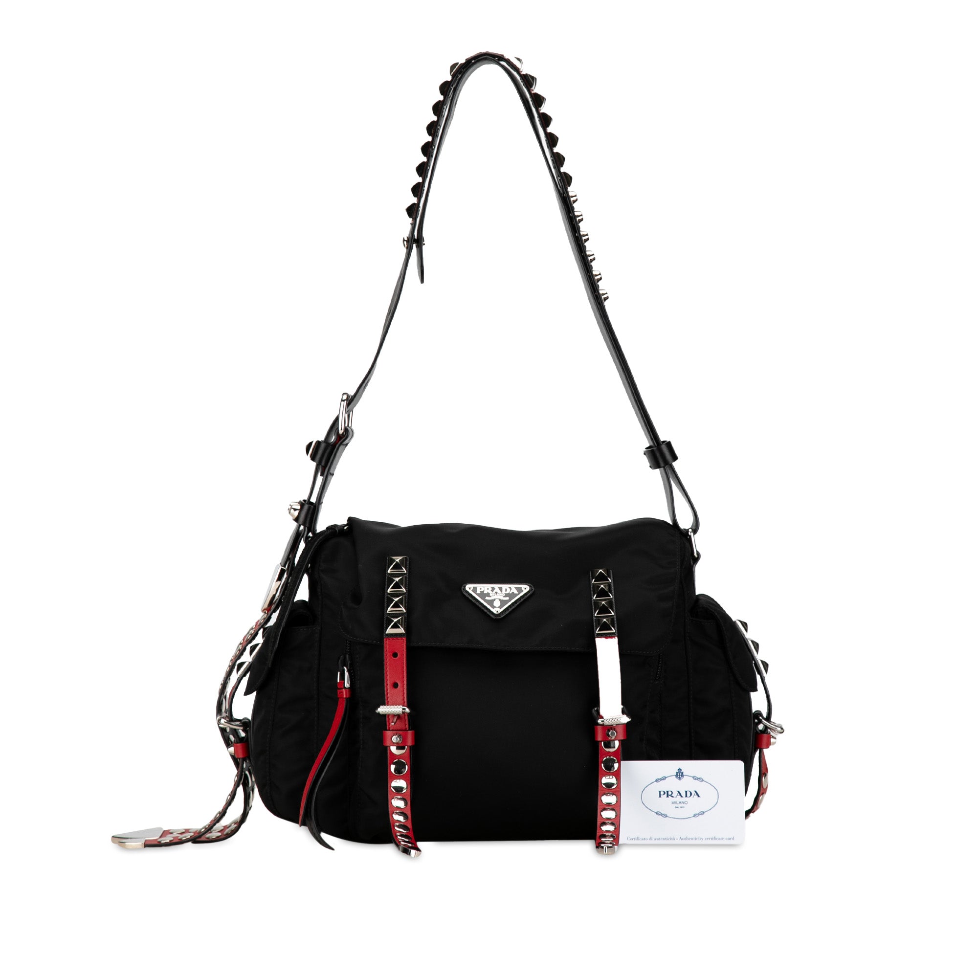 Prada | Pre-Owned Tessuto Elektra Crossbody | Black