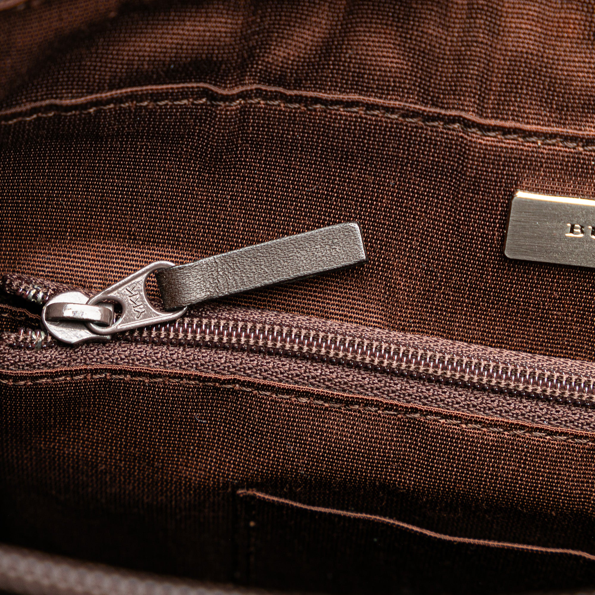 Burberry | Pre-Owned Suede Leather Shoulder Bag | Brown/Dark Brown