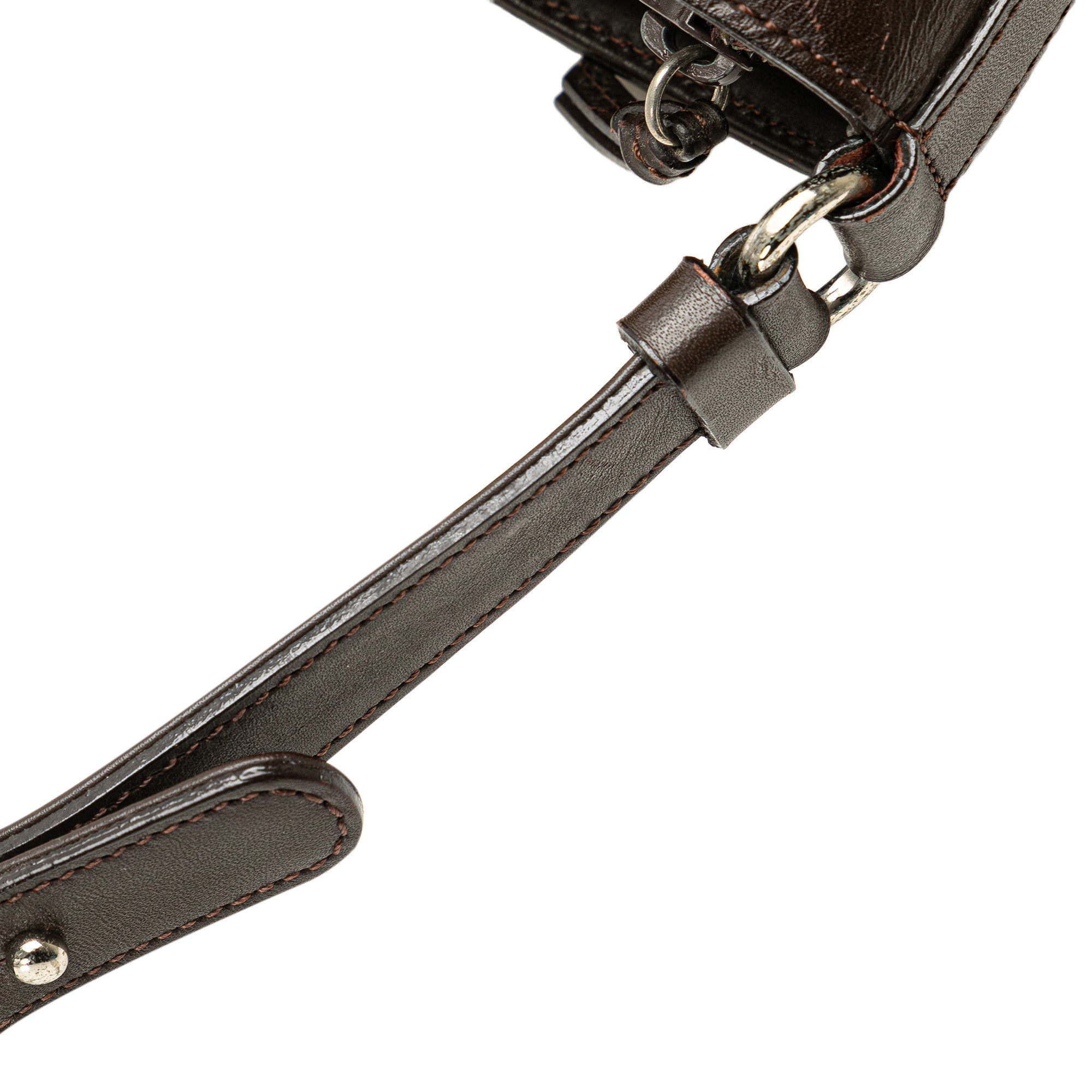 Burberry | Pre-Owned Suede Leather Shoulder Bag | Brown/Dark Brown