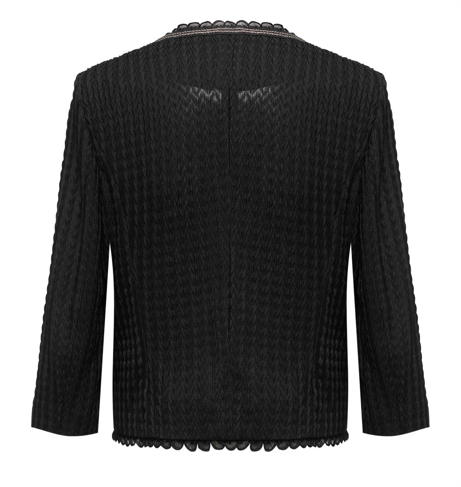Acetic Acid Pleated Jacket | Black