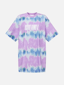 Loose Fit Printed Short-sleeve T-shirt | Purple