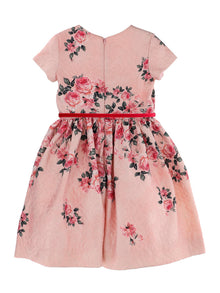 Girls | Brocade Dress With Roses | Onion